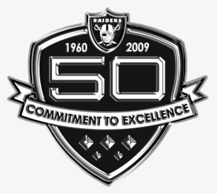 Oakland Raiders , Png Download - Raiders 50th Anniversary Patch, Transparent Png, Transparent PNG