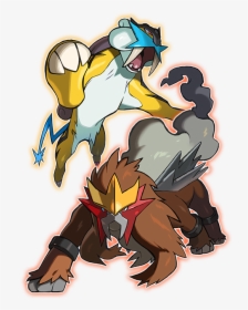 Raikou And Entei Event, HD Png Download, Transparent PNG