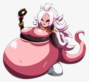 Over 9,000 Treats Later - Fat Majin Android 21, HD Png Download, Transparent PNG