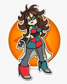Android 21 Because Why Not - Cartoon, HD Png Download, Transparent PNG