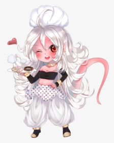 Hair,hime Cut,cg Artwork,fictional Character,costume - Reddit Android 21, HD Png Download, Transparent PNG