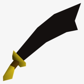 Black, One Of The Best Scimitars In Old School Runescape - Scimitar Runescape, HD Png Download, Transparent PNG