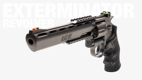 Black Ops Exterminator 8 Inch Revolver - Gun Metal Finish, HD Png Download, Transparent PNG