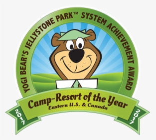 Yogi Camp Resort Of The Year Award Banner - Yogi Bear Jellystone Pakr Logo, HD Png Download, Transparent PNG