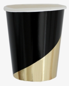 Black And Gold Paper Cups, HD Png Download, Transparent PNG