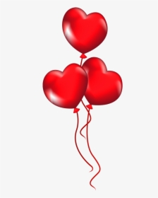 Valentine Transparent Flyer - Heart Shape Balloon Png, Png Download, Transparent PNG