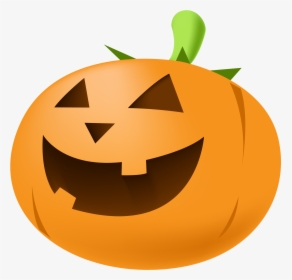 Pumpkin Clip Simple - Cartoon Halloween Jack O Lantern, HD Png Download, Transparent PNG