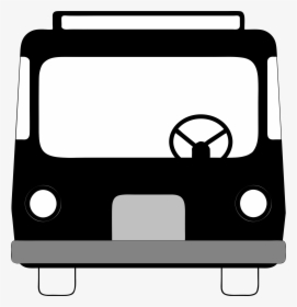 Bus Front View Clip Arts - Bus Front View Drawing, HD Png Download, Transparent PNG