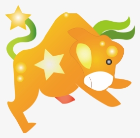 Cartoon Vector Cow Clip Arts - Cartoon Zodiac, HD Png Download, Transparent PNG