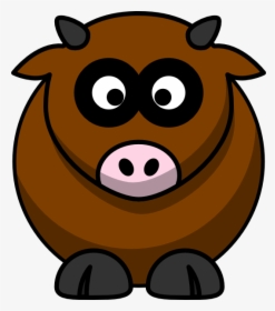 Brown Cow Svg Clip Arts - Clipart Brown Cow, HD Png Download, Transparent PNG