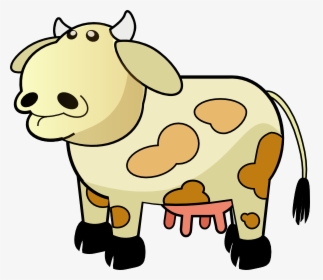 Free Vector Color Cow Clip Art - Moving Picture Of A Cow, HD Png Download, Transparent PNG
