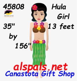 45808 Hula Girl - Premier Kites, HD Png Download, Transparent PNG