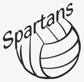 Transparent Volleyball Clipart Png - Design Spartan Volleyball Jersey, Png Download, Transparent PNG