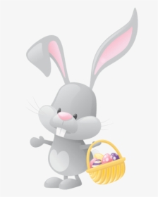 Easter Bunny Basket Png - Easter Bunny Transparent Background, Png Download, Transparent PNG