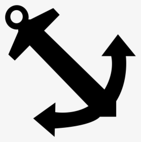 Anchor Clipart Black Icon - Clip Art Black Anchor, HD Png Download, Transparent PNG