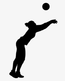 Portable Network Graphics Clip Art Silhouette File - Transparent Volleyball Player Silhouette, HD Png Download, Transparent PNG
