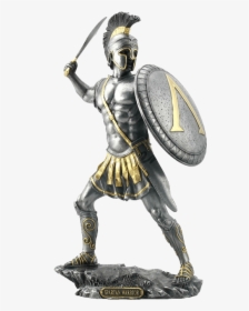 Spartan Hoplite Shield Statue - Spartan Soldier, HD Png Download, Transparent PNG