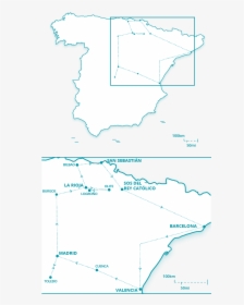 St Mapa Tour - Spain Map White Png, Transparent Png, Transparent PNG