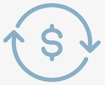 Icon Of A Dollar Sign With Arrows Circling Around It - Circular Icon Transparent Png, Png Download, Transparent PNG