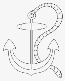 How To Draw An - Draw A Anchor Easy, HD Png Download, Transparent PNG