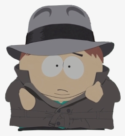 Trench Coat And Hat Cartman - Cartman Fedora, HD Png Download, Transparent PNG