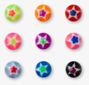 Acrylic Screw On Glitter Star Ball - Navagraha Stones, HD Png Download, Transparent PNG
