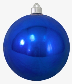 Christmas By Krebs Large Christmas Ornament Shiny Blue - Blue Christmas Ornament, HD Png Download, Transparent PNG