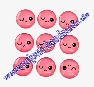 Emoji Cabochon, 14 Mm, Slightly Smiling Face With Winking - Smiley, HD Png Download, Transparent PNG