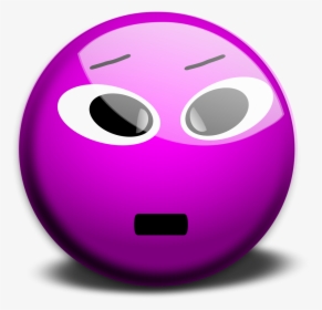 Pink,emoticon,purple - Smiley Emoticone Clipart Cartoon, HD Png Download, Transparent PNG