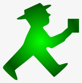 Transparent Green Beer Png - Green Man Icon Walking, Png Download, Transparent PNG