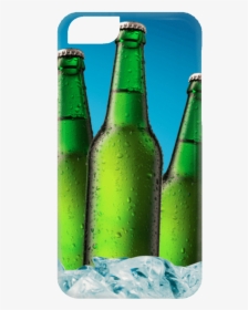 Green Beer Bottle Phone Case - Glass Bottle, HD Png Download, Transparent PNG