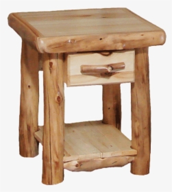 21 W Aspen End Table With Flat Front Drawer - Stool, HD Png Download, Transparent PNG
