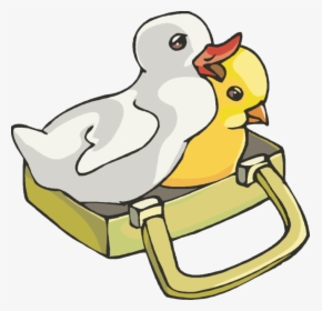 Transparent Baby Border Png - Duck And Chick Clipart, Png Download, Transparent PNG