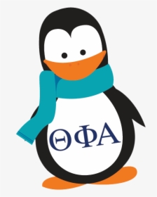Theta Phi Alpha Mascot Penguin - Theta Phi Alpha Penguin, HD Png Download, Transparent PNG