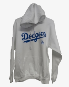 La Dodgers White Hoodie Blue Letters - Hoodie, HD Png Download, Transparent PNG