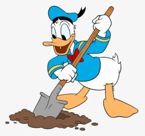 Donald Duck Clipart Donel - Donald Duck With A Shovel, HD Png Download, Transparent PNG