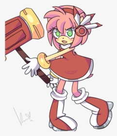 Amy Rose Sonic Adventure Fan Art Princess Sally Acorn - Amy Sally And Sonic, HD Png Download, Transparent PNG