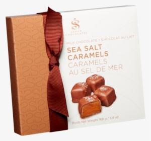 Milk Chocolate Fleur De Sel Caramel Gift Box - Enrobed Chocolate Products, HD Png Download, Transparent PNG