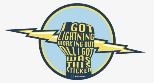 Lightning Network Sticker, HD Png Download, Transparent PNG