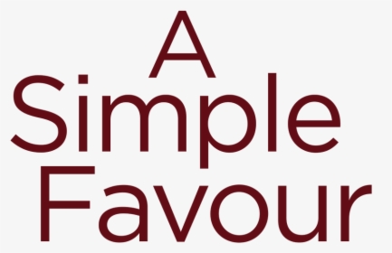 Simple Favor Logo Png, Transparent Png, Transparent PNG