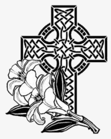 Easter Sunday April - Celtic Cross Clipart Black And White, HD Png Download, Transparent PNG