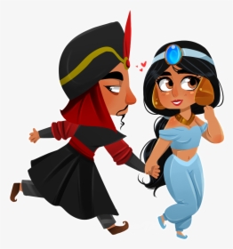 Pcm- Jasmine And Jafar By Navitae - Jasmine And Aladdin Fan Art, HD Png Download, Transparent PNG