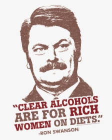 Transparent Ron Swanson Png - Parks And Recreation T Shirts, Png Download, Transparent PNG