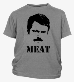 Ron Swanson Meat Youth Shirt - Houston Texan Shirts, HD Png Download, Transparent PNG