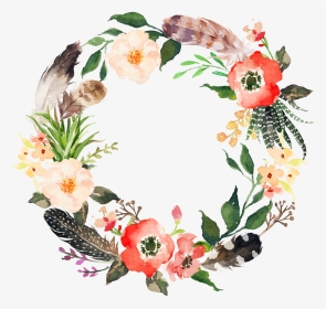 Free Png Floral Frame - Flower Wreath Watercolor Png, Transparent Png, Transparent PNG
