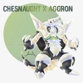 Share On Facebookshare On Twitter - Chesnaught Aggron Fusion, HD Png Download, Transparent PNG