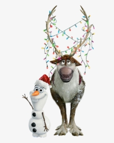 Transparent Olaf Face Clipart - Olaf And Sven Christmas, HD Png Download, Transparent PNG
