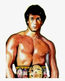 Transparent Rocky Balboa Png - Rocky Balboa Rocky Cartoon, Png Download, Transparent PNG