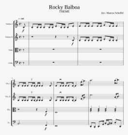 Rocky Balboa Theme Piano Sheet Music, HD Png Download, Transparent PNG