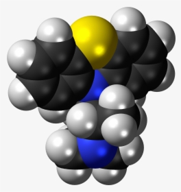 Promethazine Molecule Spacefill - Illustration, HD Png Download, Transparent PNG